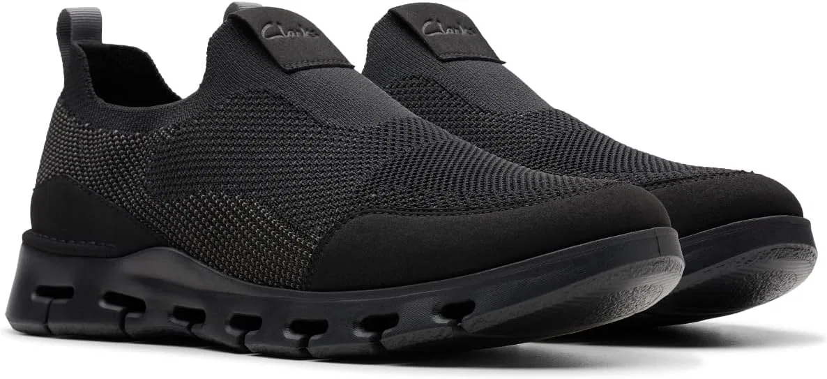 Мужские плоские туфли Clarks Nature X Ease, Black (Black Combo) — фото 4