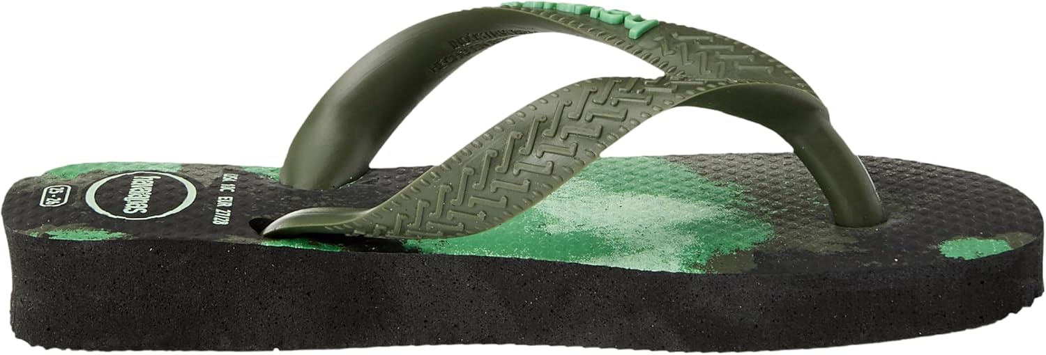 Мужские вьетнамки Havaianas Top с резиновым логотипом Filete, черный — фото 4