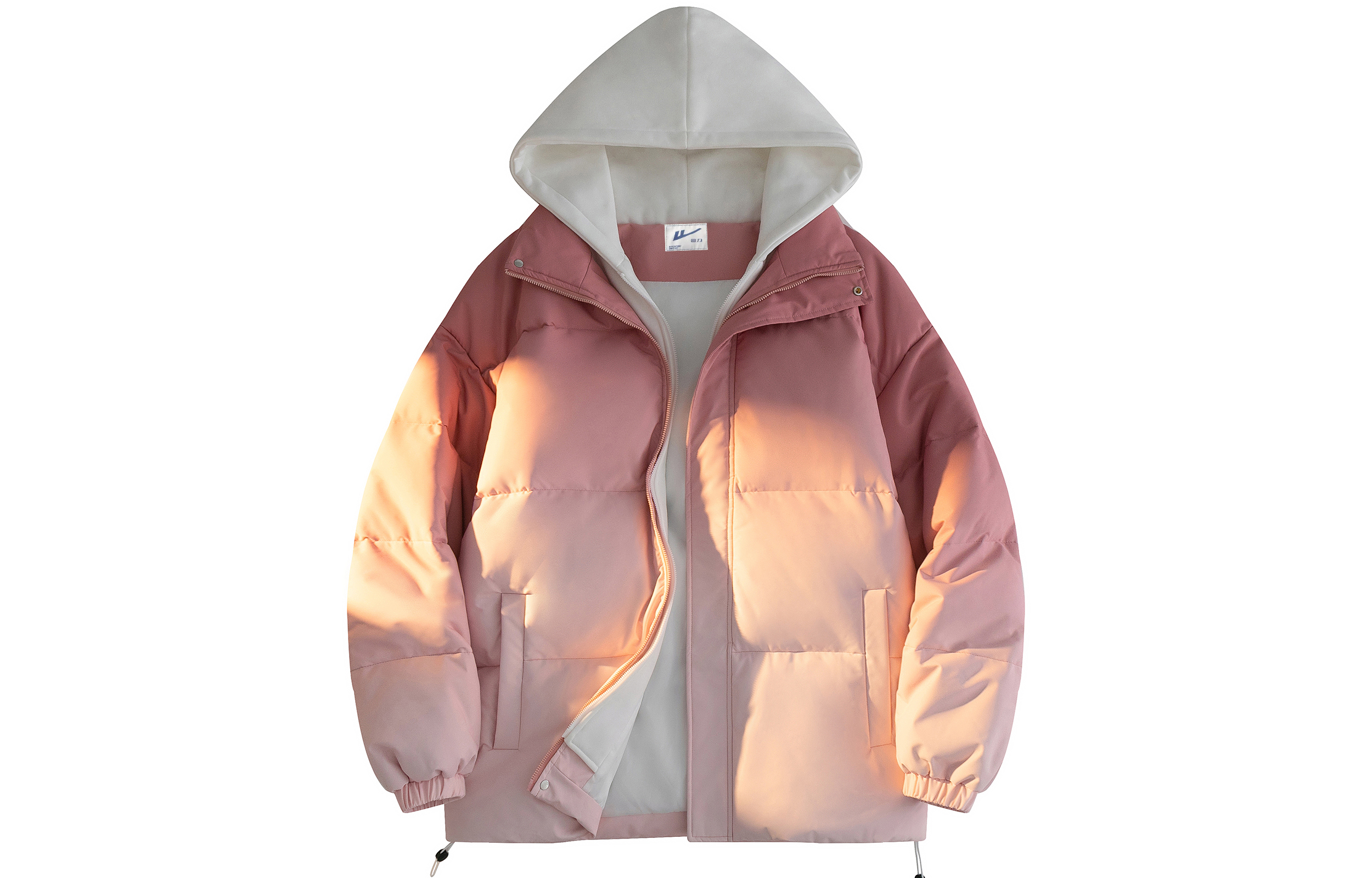 

WARRIOR Пуховик Huichao Riding The Wind Collection унисекс, Pink Gradient Mock Two-Piece