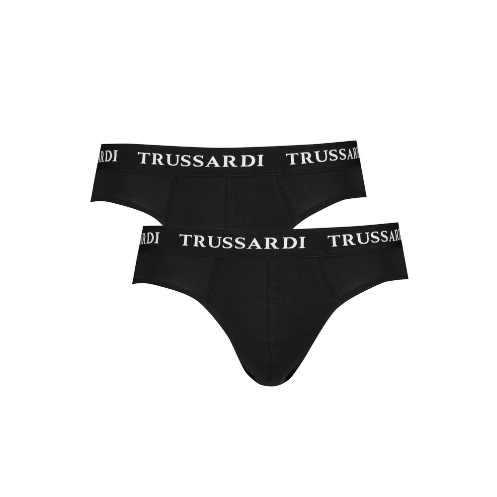 

Комплект мужского нижнего белья из черного хлопка Trussardi