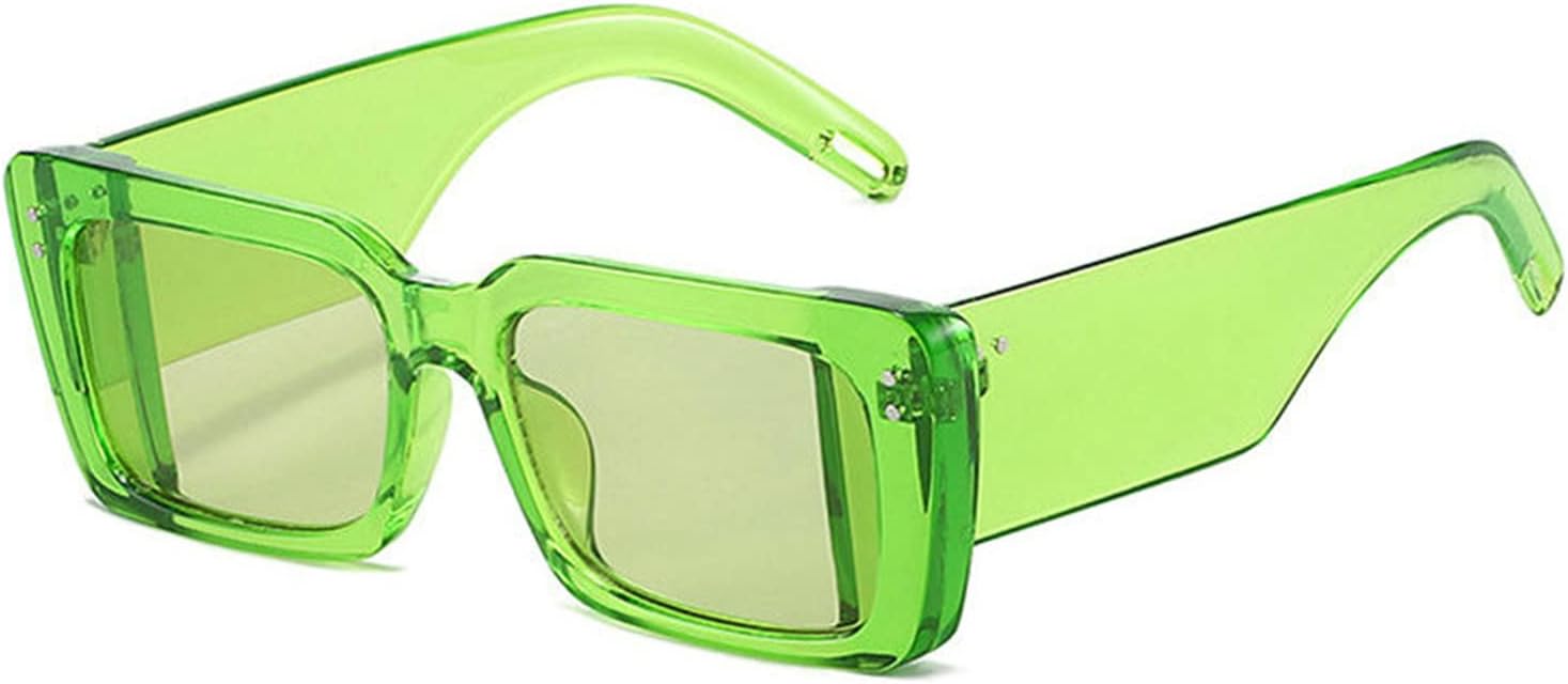 

Солнцезащитные очки Willochra класса люкс для женщин в стиле Y2K, квадратной формы, с защитой от УФ-излучения, для мужчин и женщин, для использования на открытом воздухе, Light Green