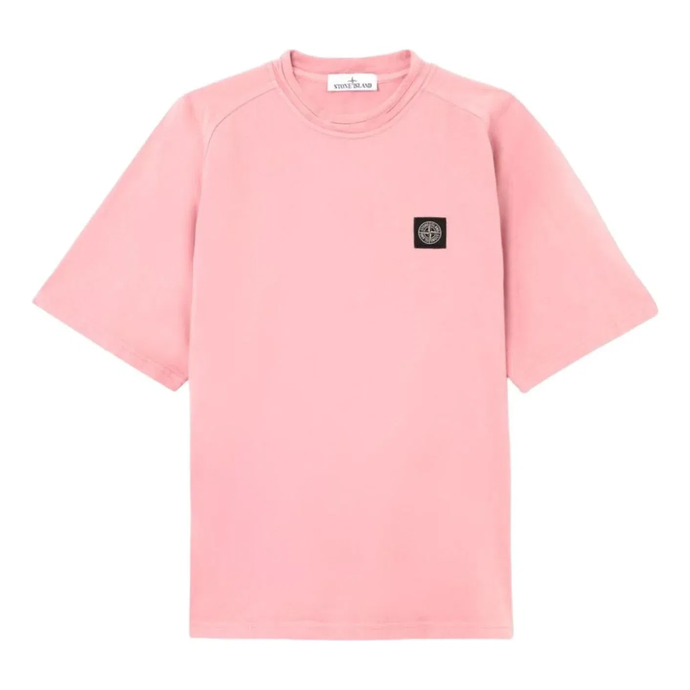 Футболка STONE ISLAND 6100029 Compass Patch Heavy Organic 'Oleander' L1S156100029S0B50V008G, розовый