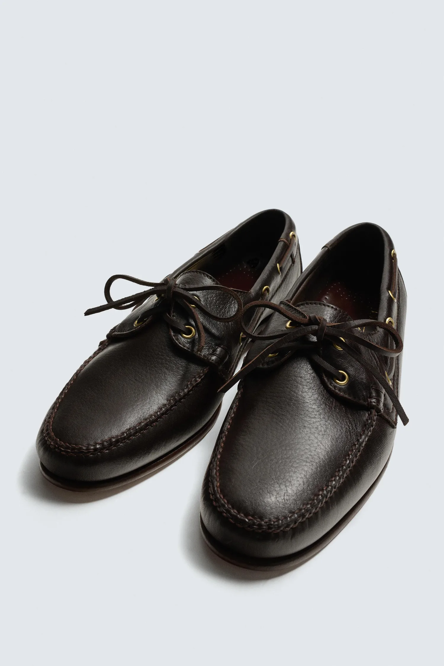 Туфли castellano 1920  x Zara man deck shoes, коричневый — фото 2