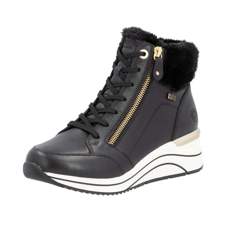 Ботильоны на шнуровке REMONTE Lace-Up Ankle Boots, черный
