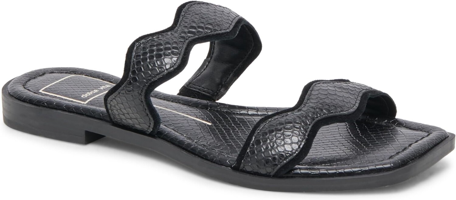 Сандалии Dolce Vita Ilva Low, цвет Onyx Embossed Leather