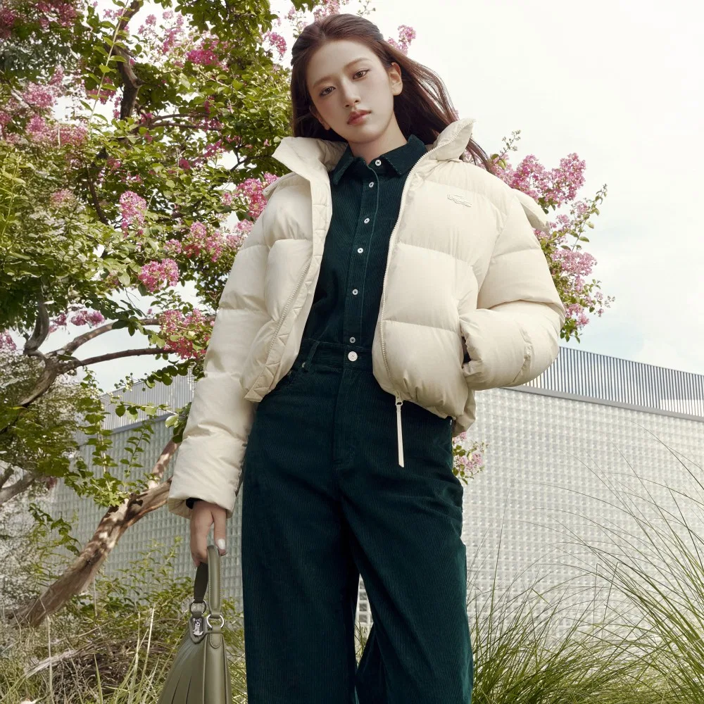Брюки Lacoste вельветовые широкие, тёмно-зелёные