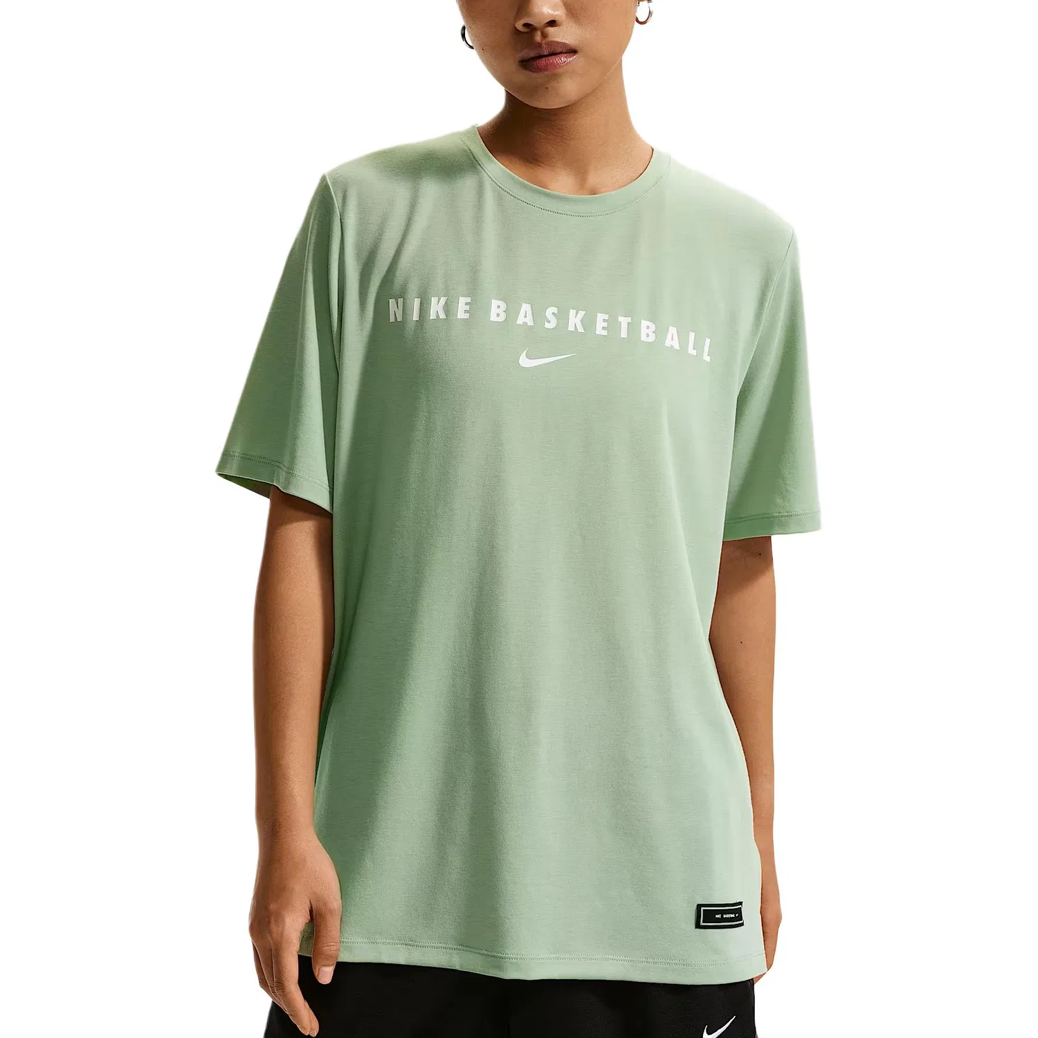 Футболка быстросохнущая Nike Dri Fit Mild Gray Green/White