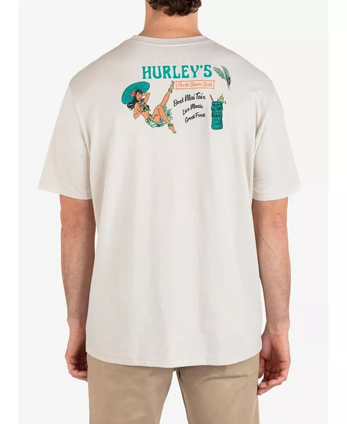 

Мужская повседневная футболка Northshore Gal с коротким рукавом Hurley, коричневый/бежевый
