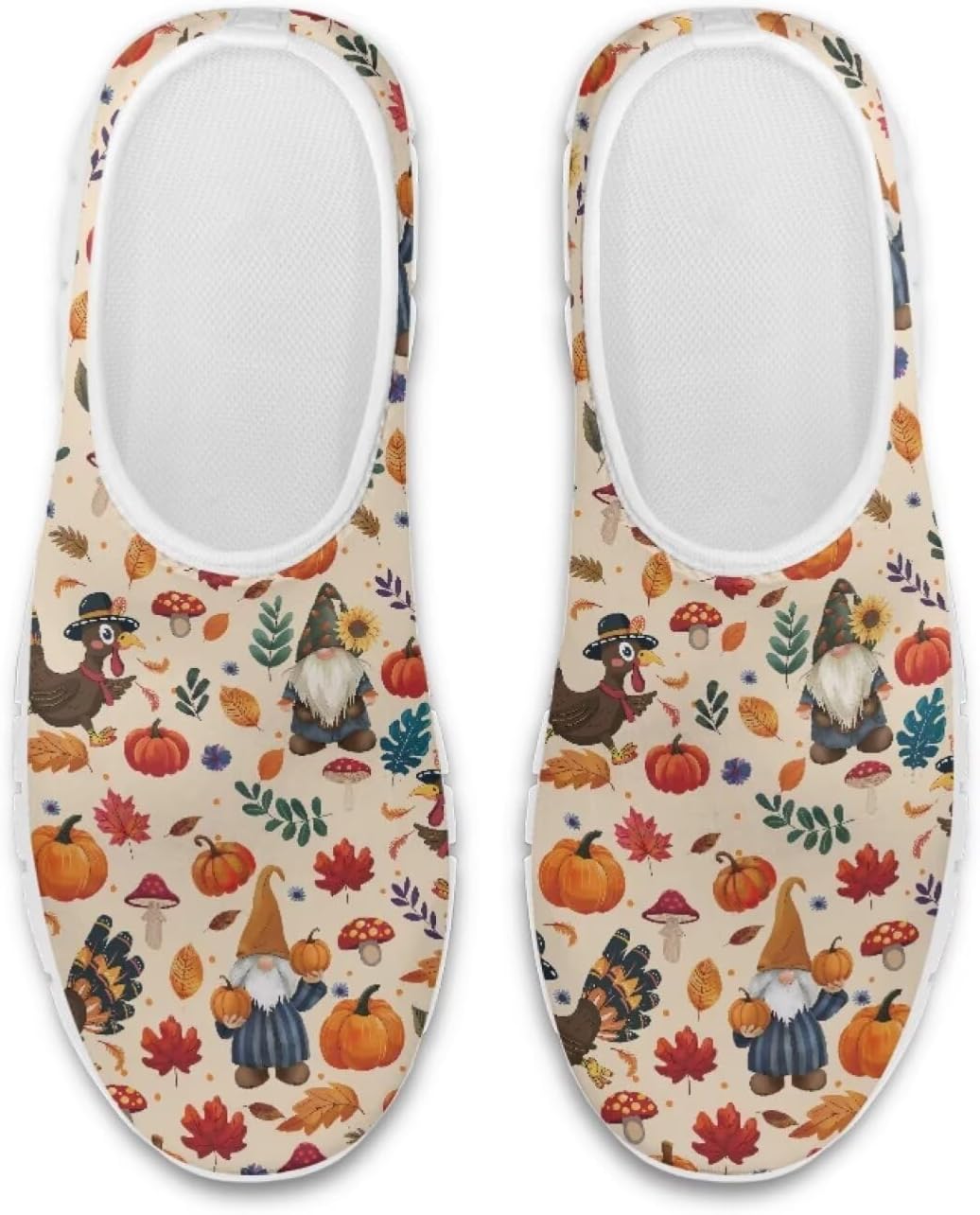 

Кроссовки Belidome Slip On для мужчин и женщин, низкие, сетчатые, легкие для бега и тренировок, Turkey Gnome