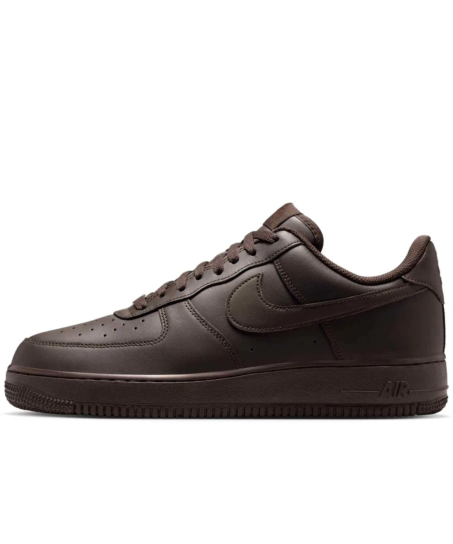 Унисекс кроссовки Nike Air Force 1 '07 из натуральной кожи коричневые — фото 3