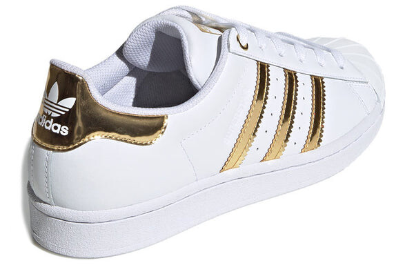 Кроссовки superstar металлический носок Adidas, белый — фото 4