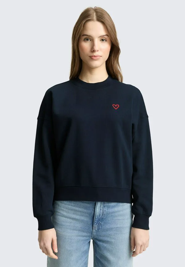 

Свитшот mit herzdetail Tom Tailor Denim, Sky Captain Blue, Синий, Свитшот mit herzdetail Tom Tailor Denim, Sky Captain Blue