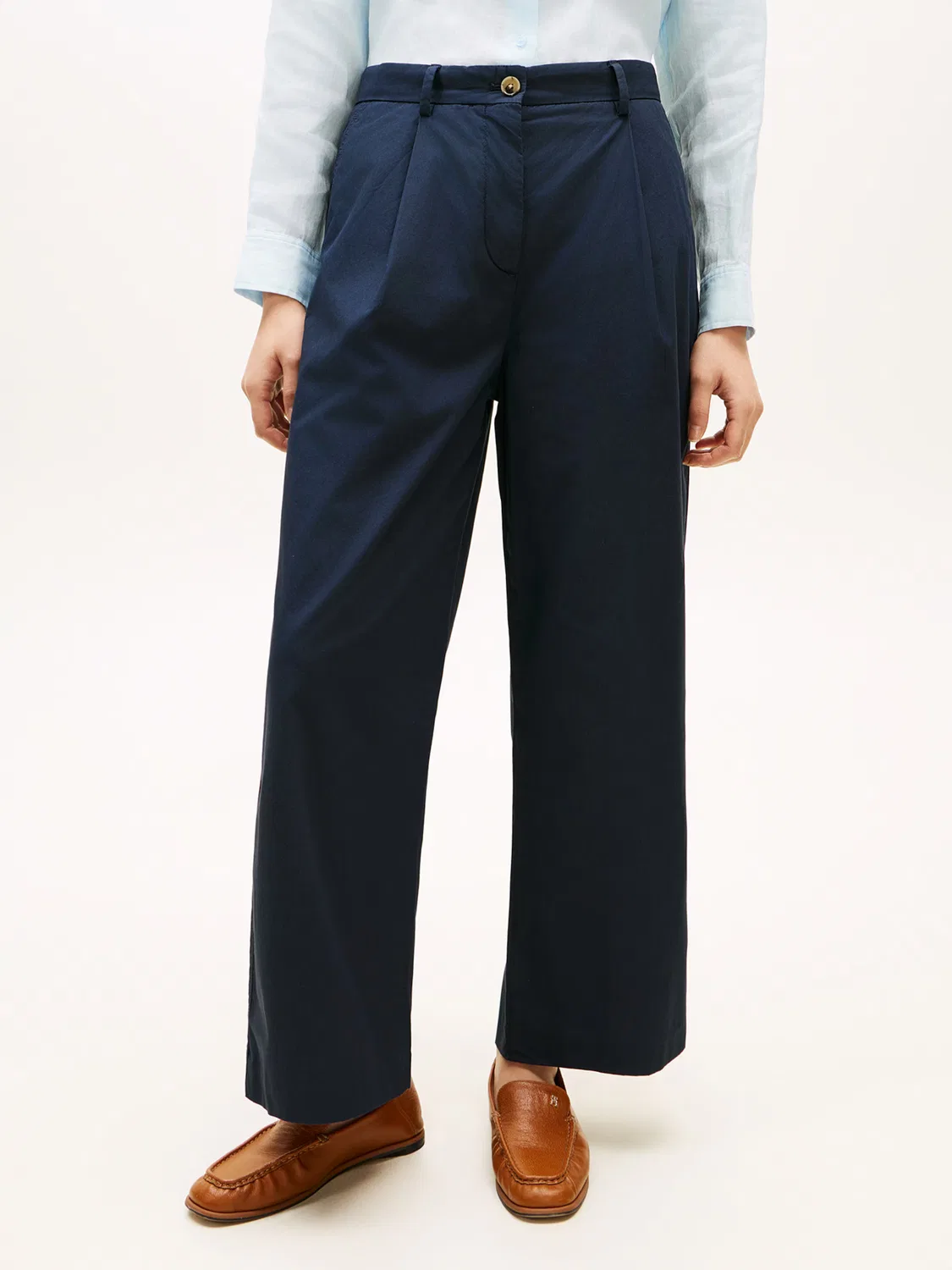 Брюки с широкими штанинами Tommy Hilfiger, Navy — фото 3