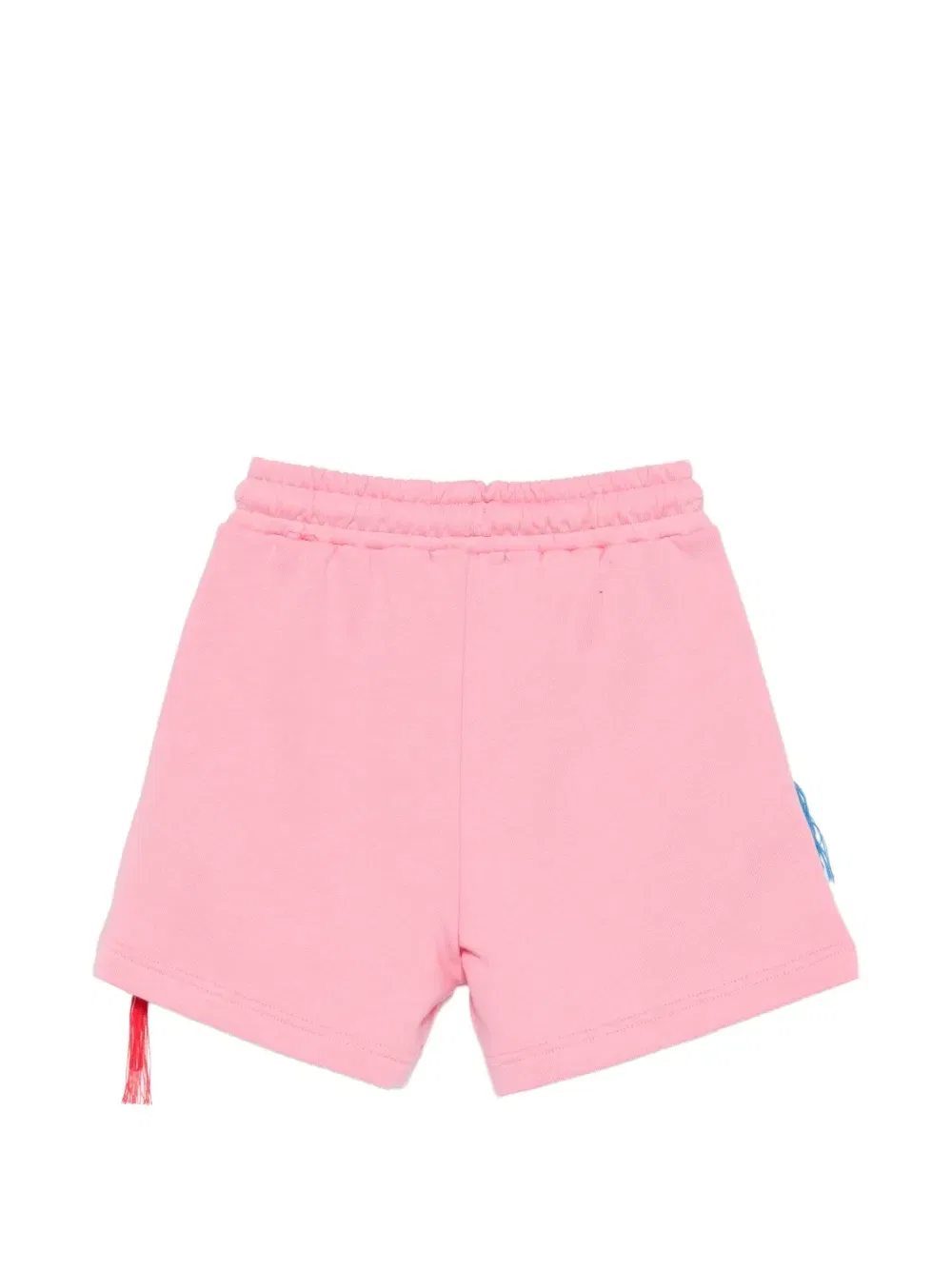 Шорты с кулиской и вышитым логотипом Msgm Kids, розовый — фото 2