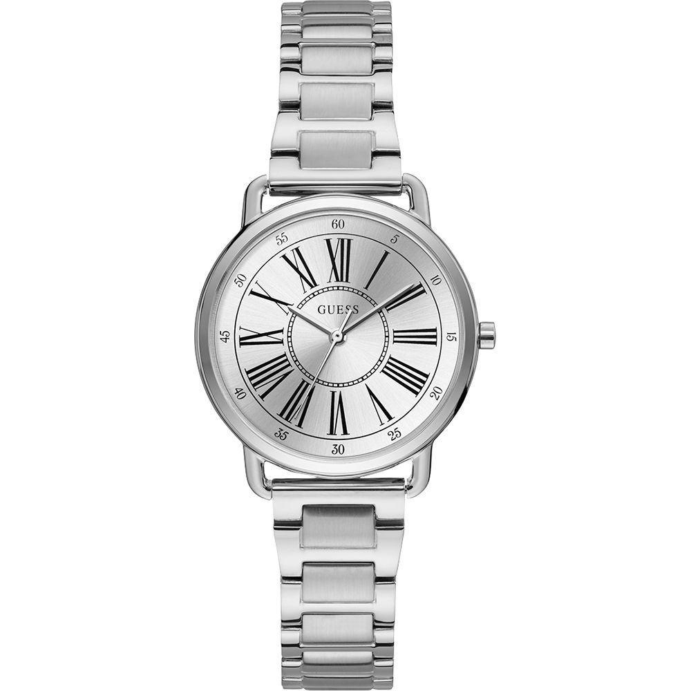 

Часы из серебристой стали GUESS