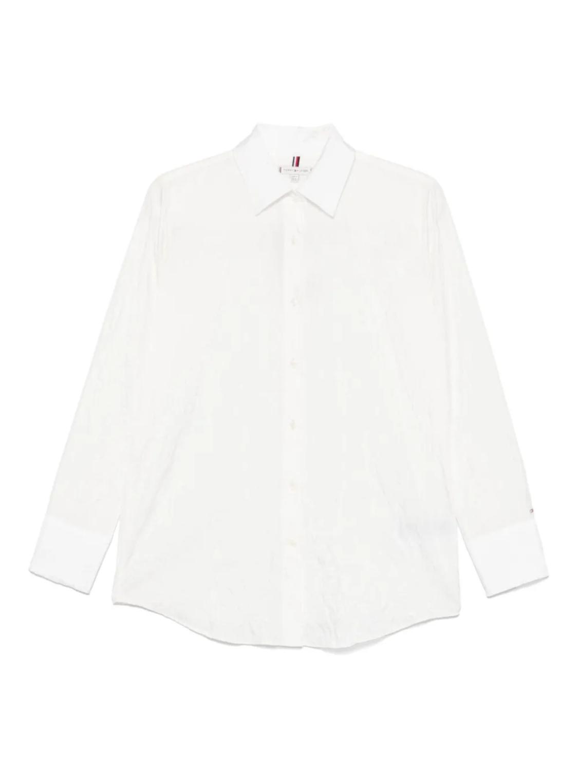 

Рубашка с жатым эффектом Tommy Hilfiger, белый