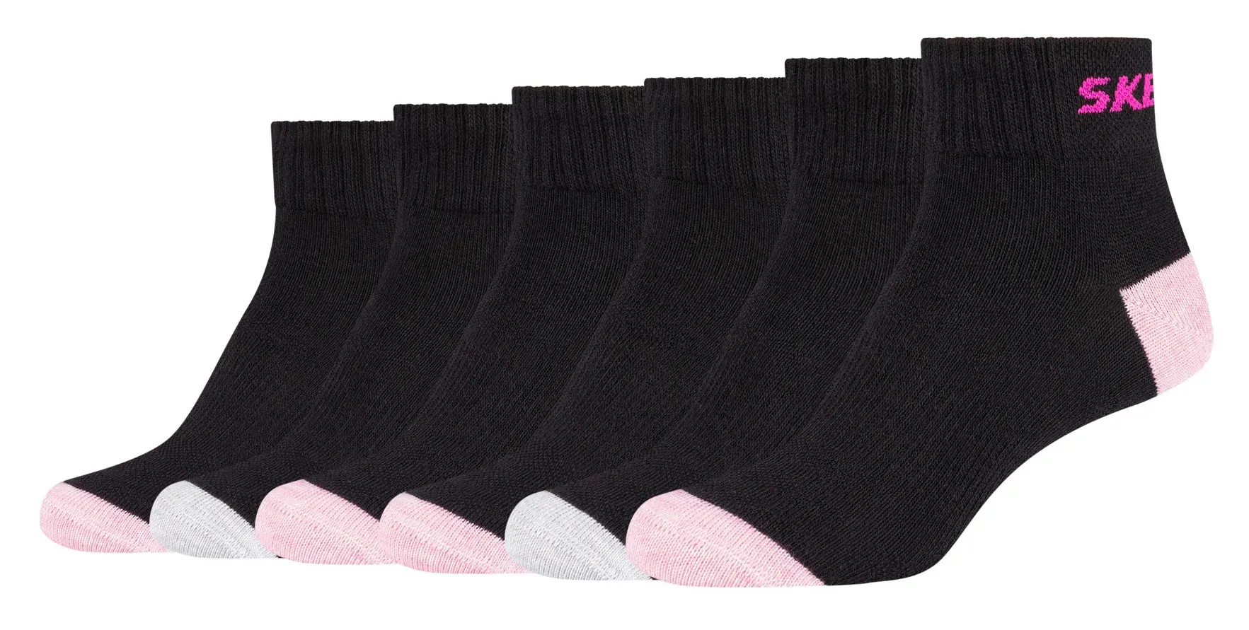 

Носки Skechers (6 пар) (6 пар) с сетчатой ​​системой вентиляции, черный