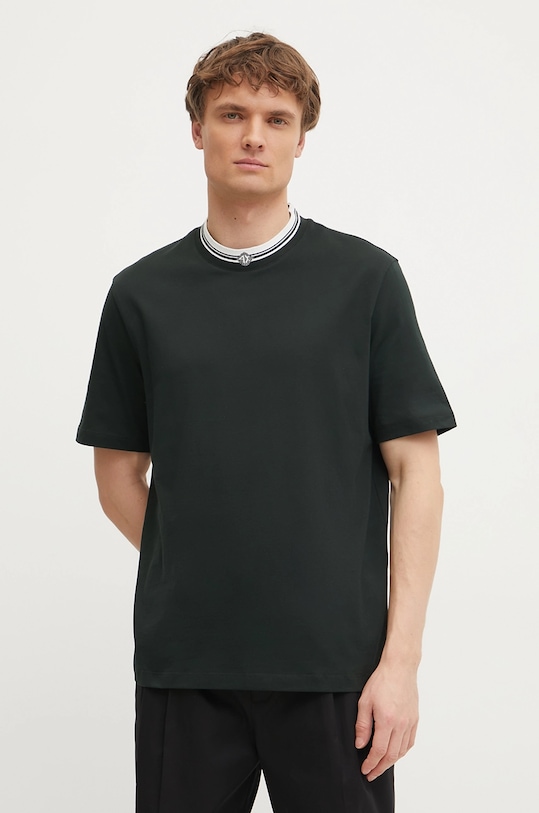 

Хлопковая футболка Armani Exchange, зеленый