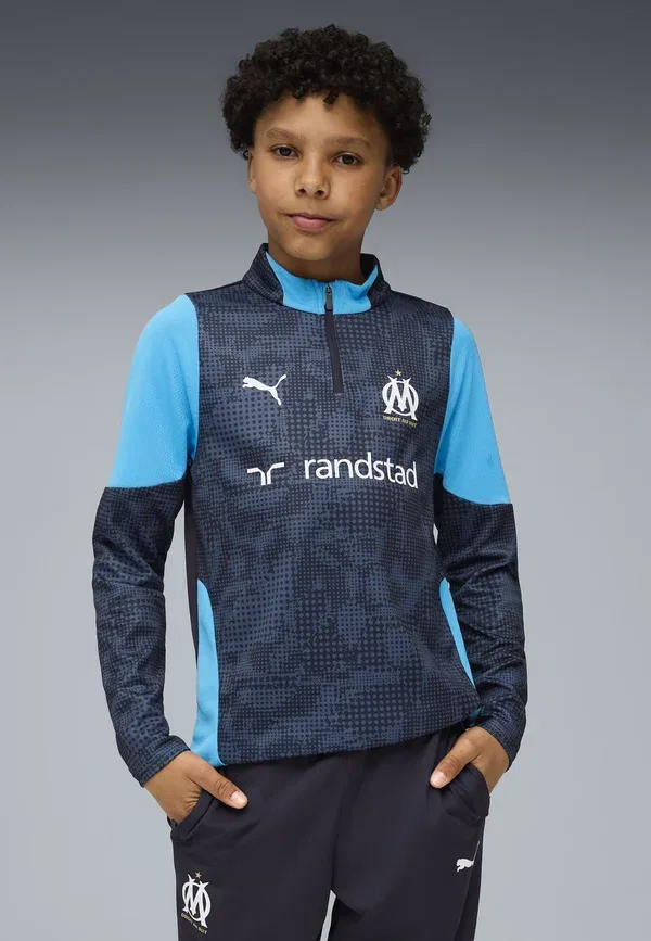 Футболка Puma Olympique de Marseille Club Wear, темно-синяя — фото 2
