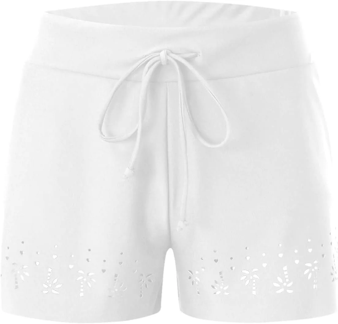 Женские плавки-шорты с высокой талией, черные, бикини, с полным покрытием, плавки для плавания Generic, белый — фото 2