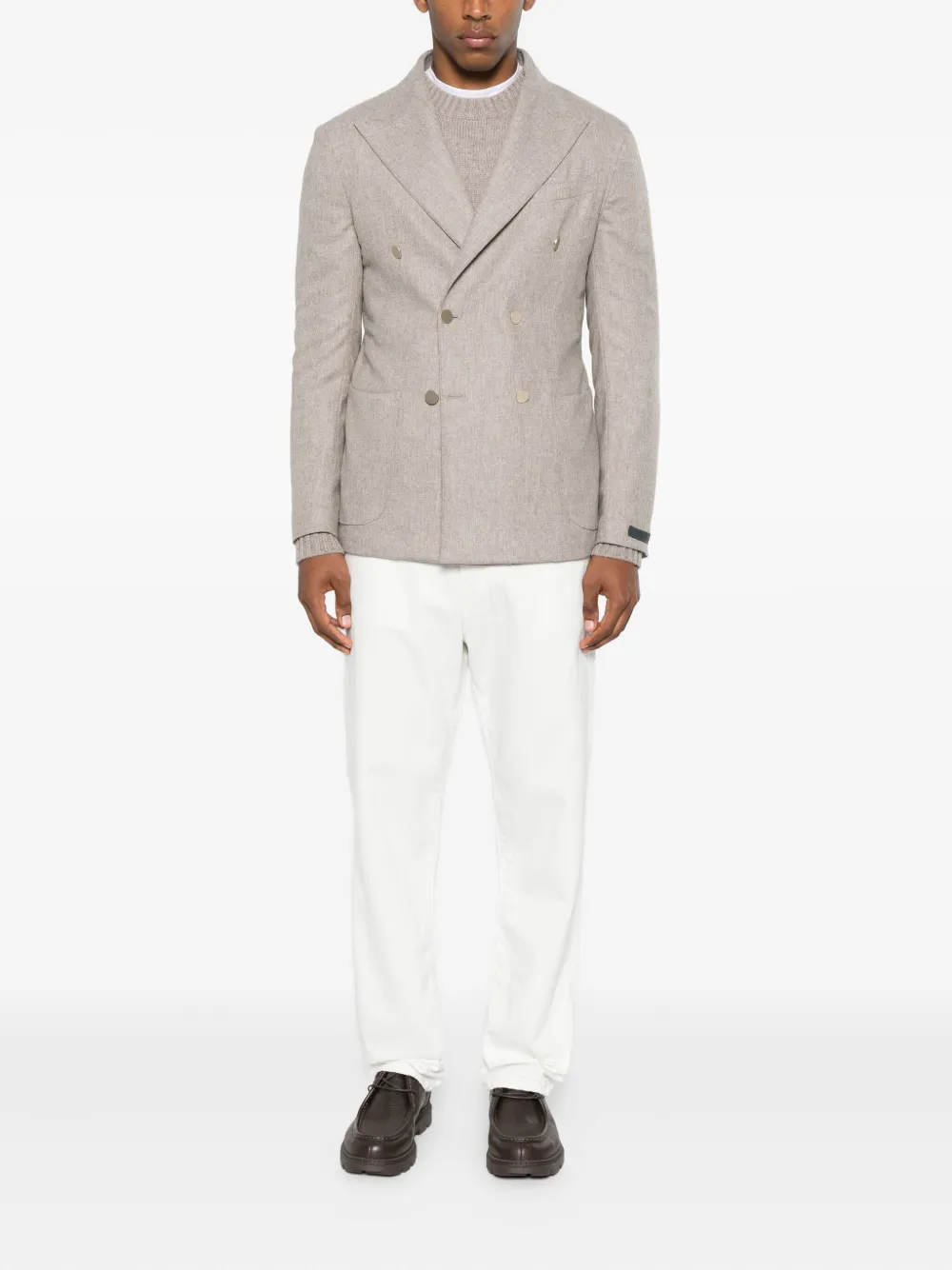 

Свитер с круглым вырезом Della Ciana, коричневый