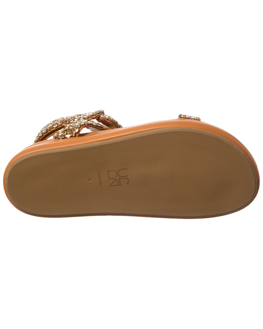 Ulla Johnson Leather Sandal, коричневый — фото 4