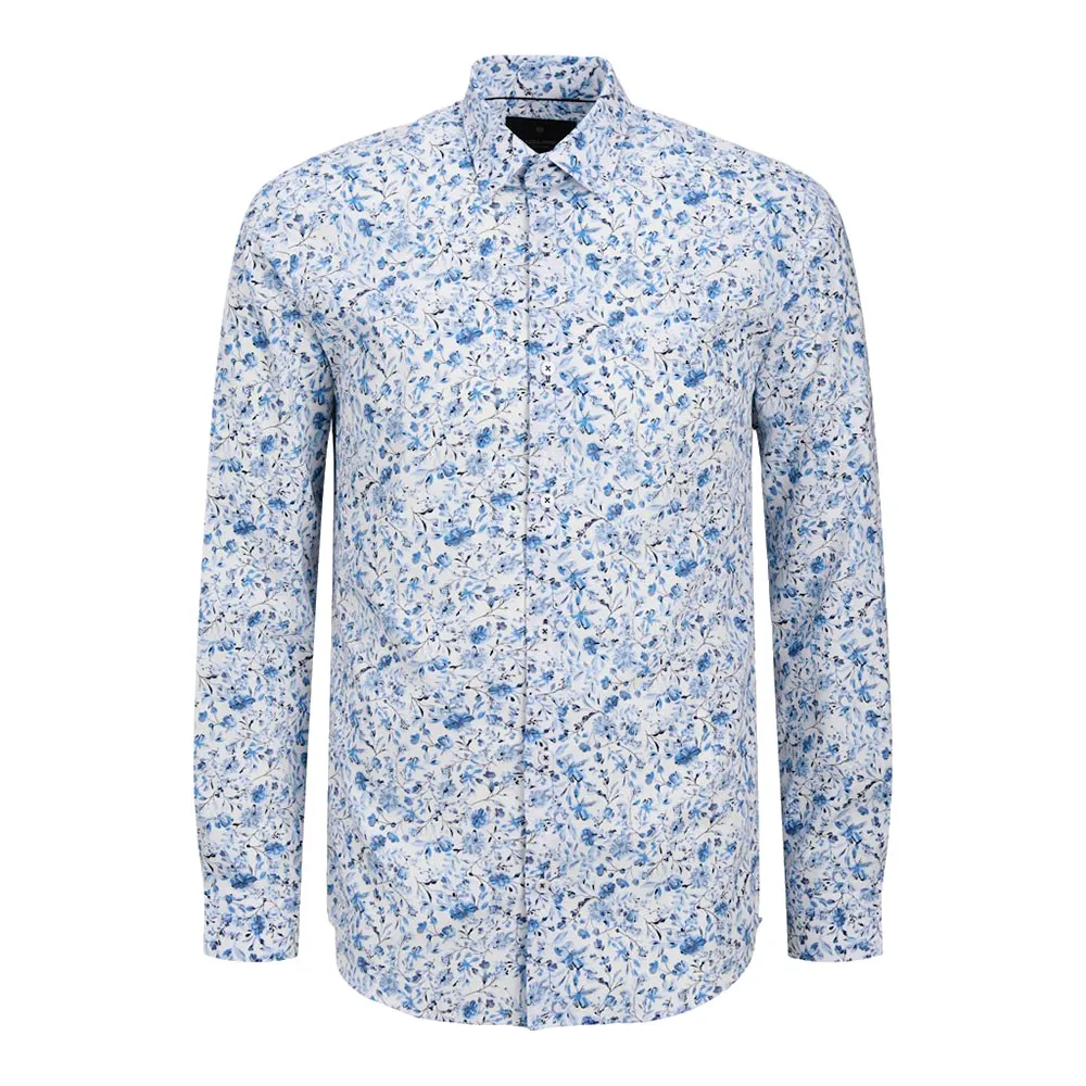 

Рубашка Jack & Jones Barnes Print Dobby, синий