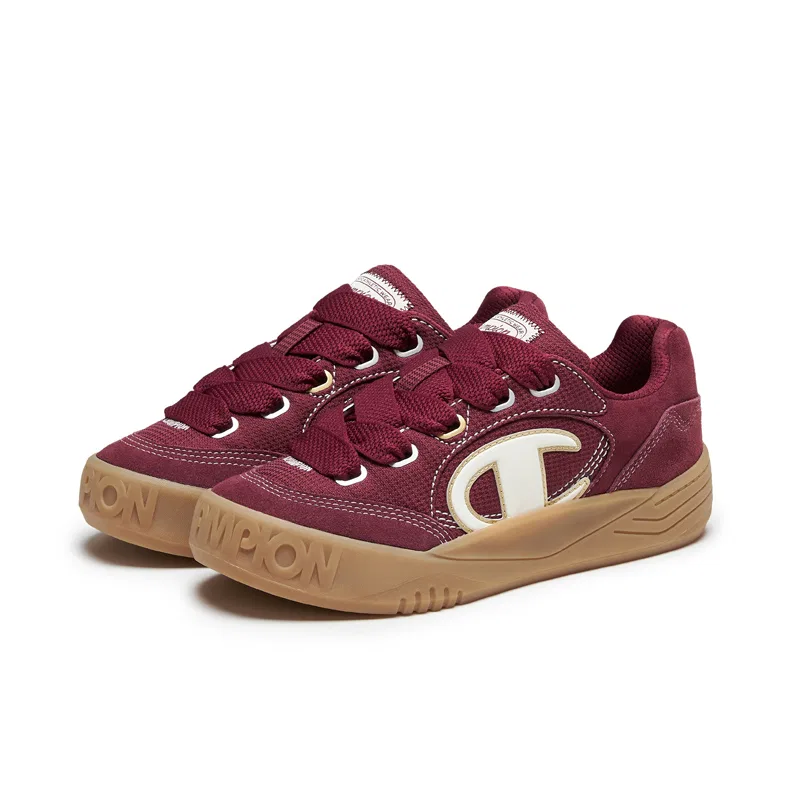 Кроссовки скейтбордические Champion Saddle Red/Milk White — фото 4