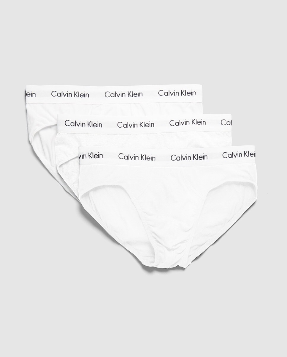 Комплект из трех белых мужских трусов Calvin Klein Calvin Klein, белый — фото 3