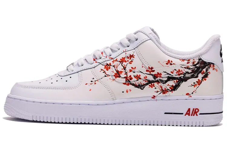 

Кроссовки Nike Air Force 1 Skateboard Shoes Men Low-Top Red Yellow