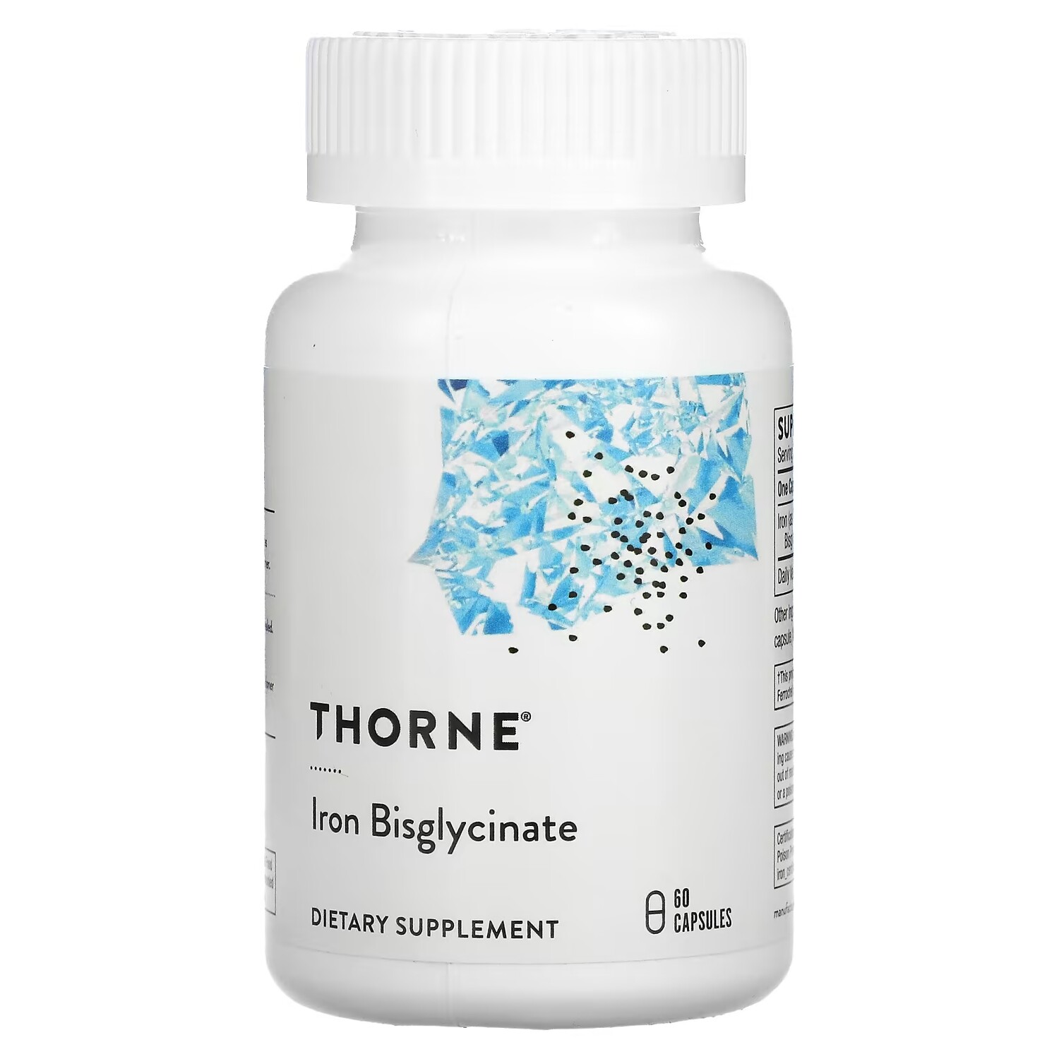 

Бисглицинат железа Thorne, 60 капсул