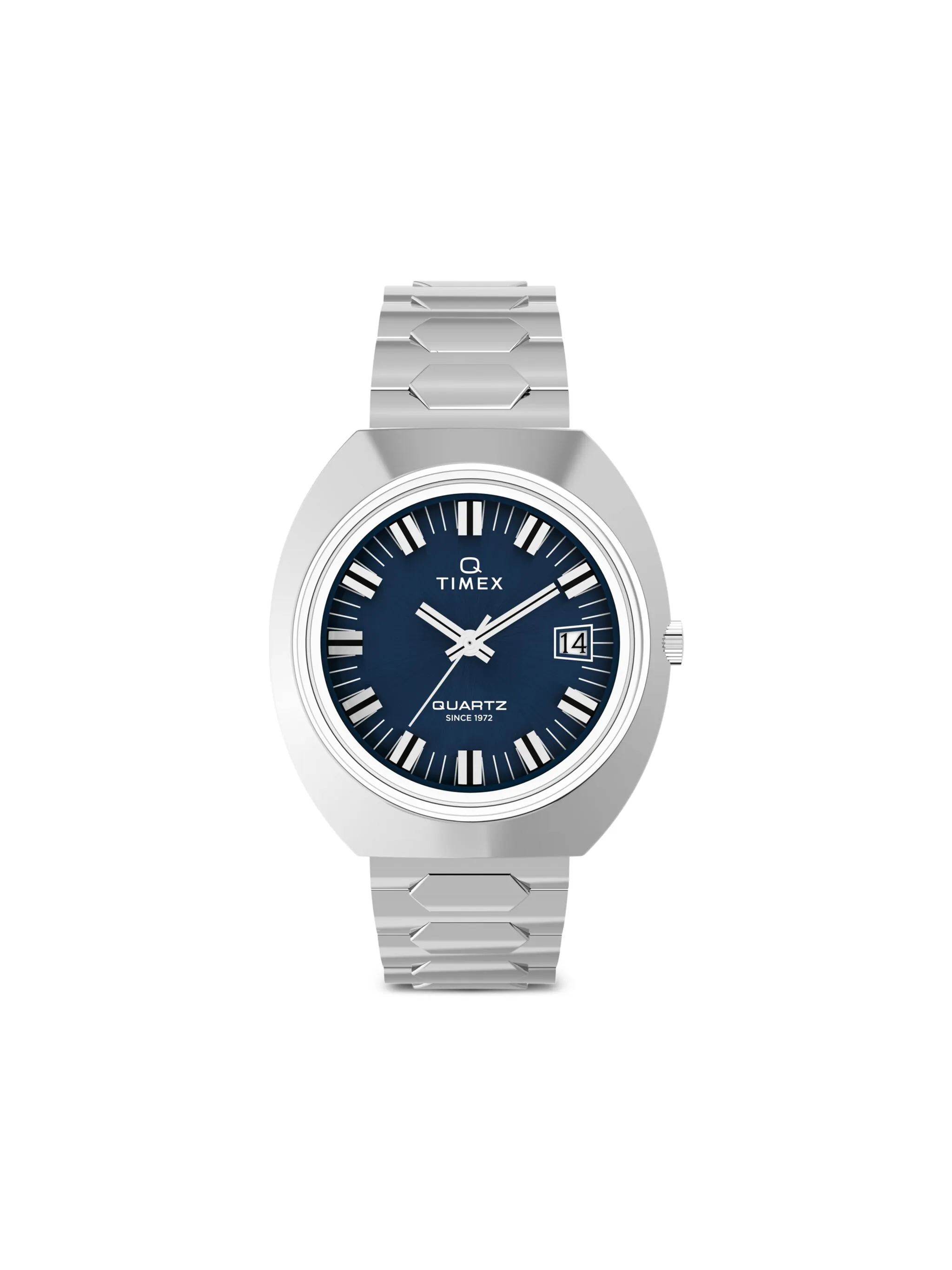

Наручные часы Q 1972 Time Machine Reissue 39 мм Timex, синий