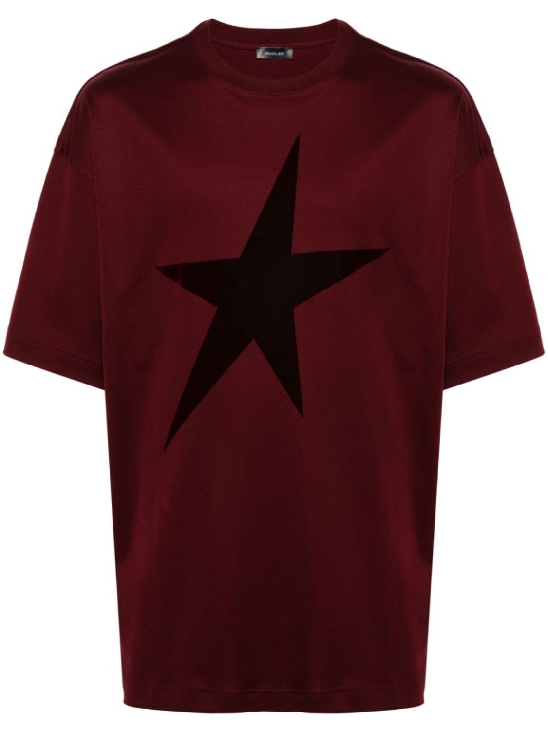 

Mugler футболка с декором Star, красный