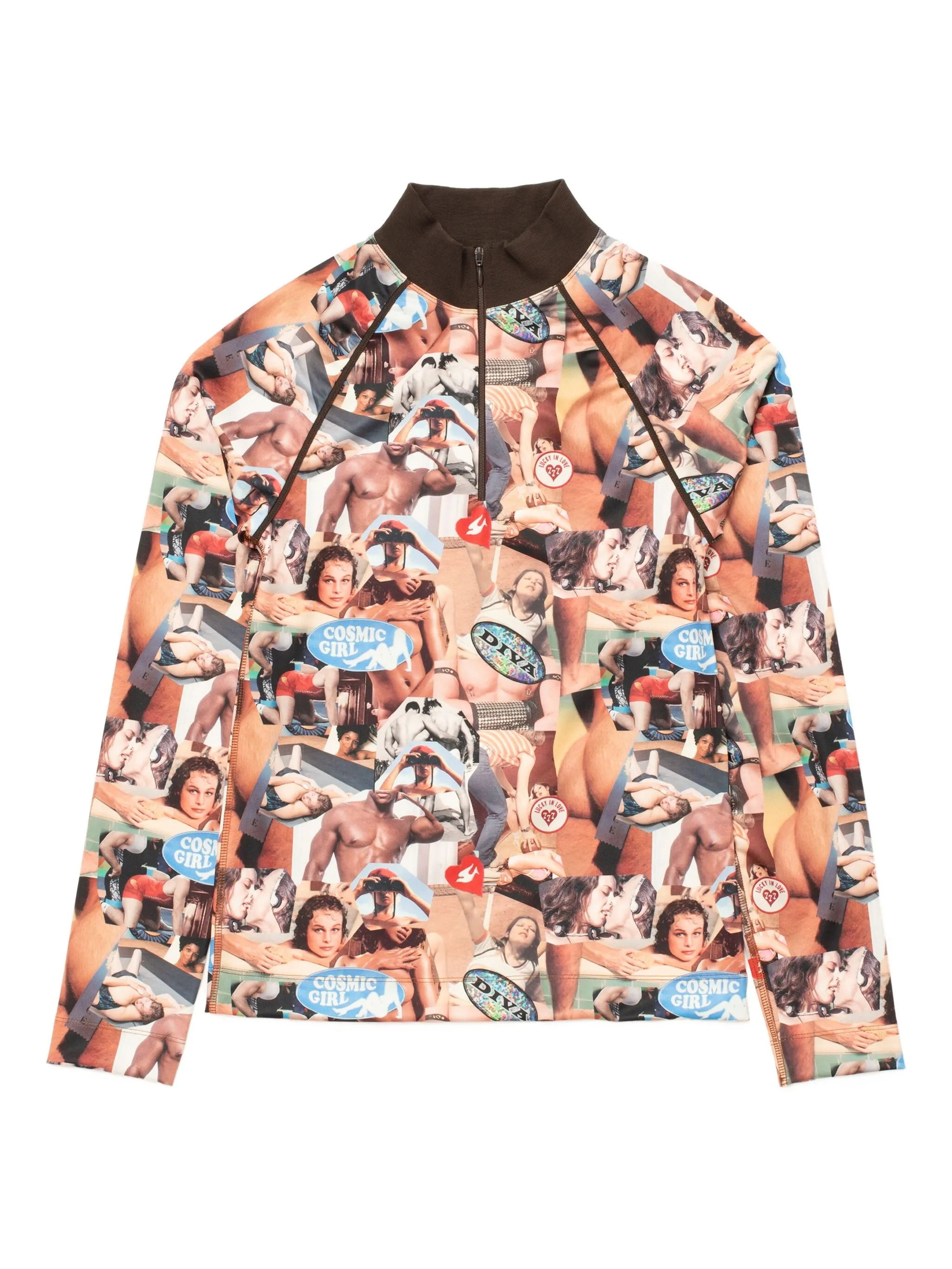 

Топ Kinky Cardio с принтом Carne Bollente, нейтральный