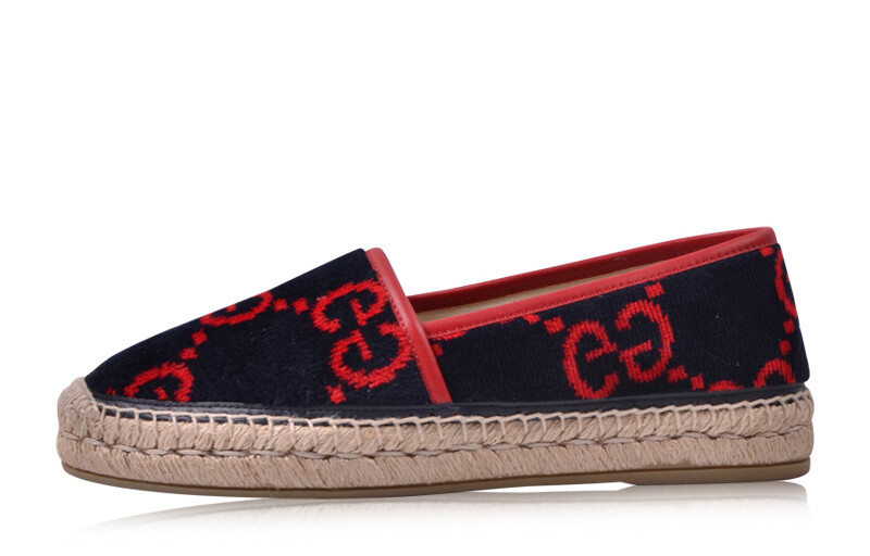 Туфли GUCCI Women's Casual Shoes Women's Black/Red Multicolor