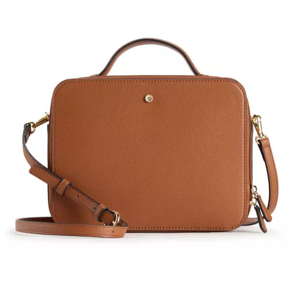 

Сумка-ланч-бокс Hallie через плечо Lc Lauren Conrad, цвет saddle