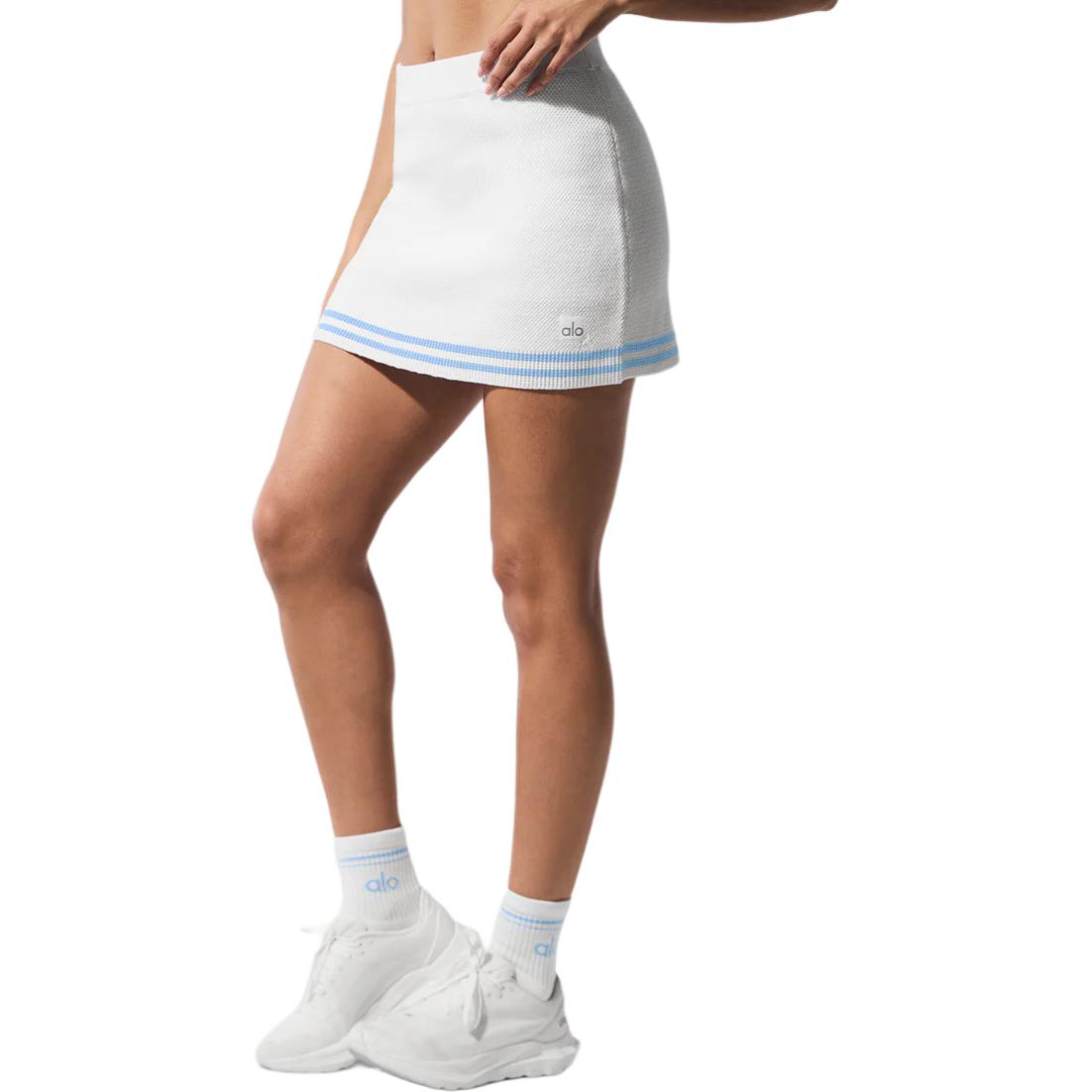 

Повседневная короткая юбка женская Alo Yoga, белый/синий
