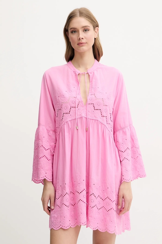 

Хлопковое пляжное платье Melissa Odabash, розовый
