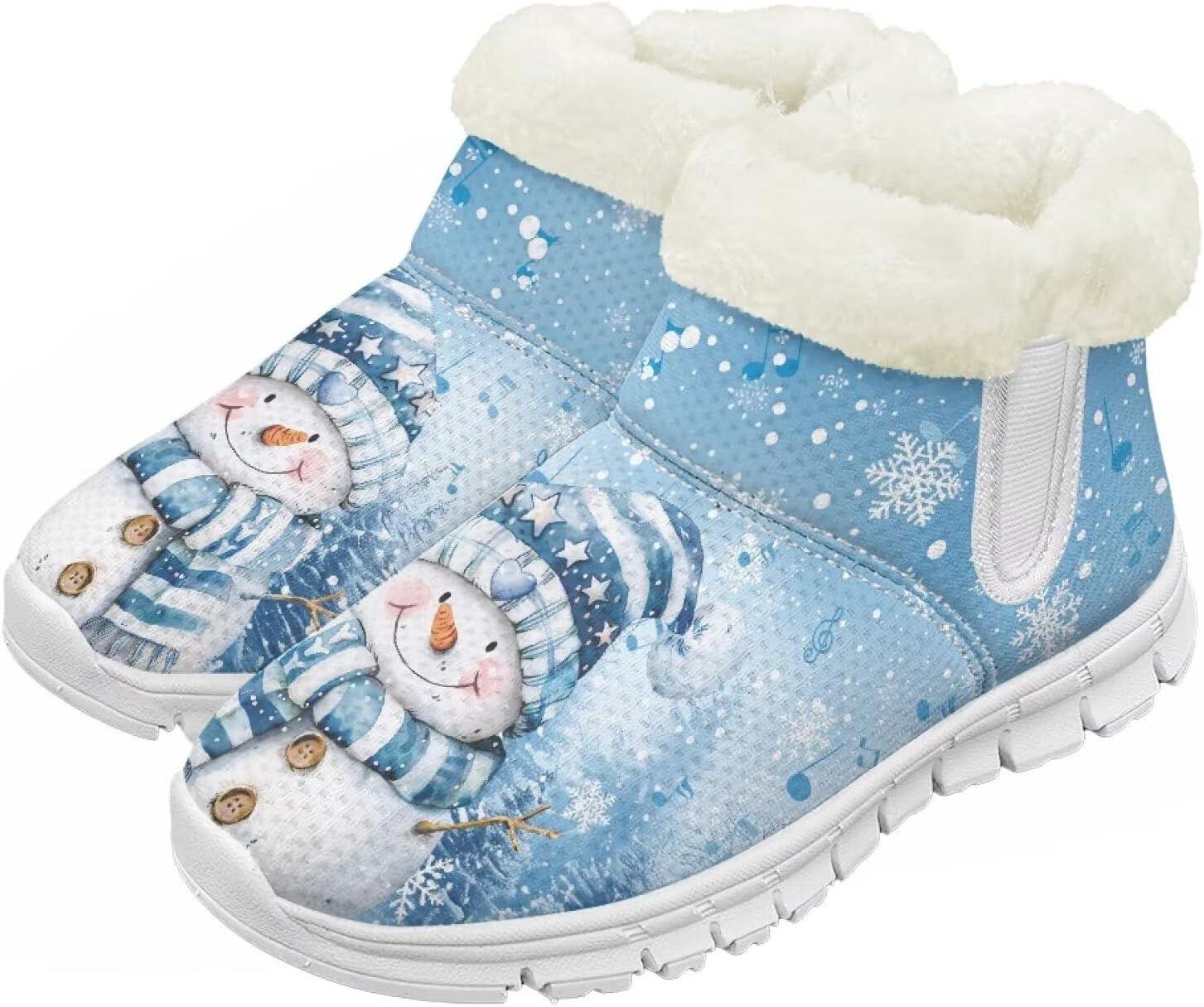 

Pzuqiu Детские водонепроницаемые зимние ботинки для снега - теплые, с меховой подкладкой для мальчиков и девочек (малыши/маленькие дети/старшие дети), белая подошва