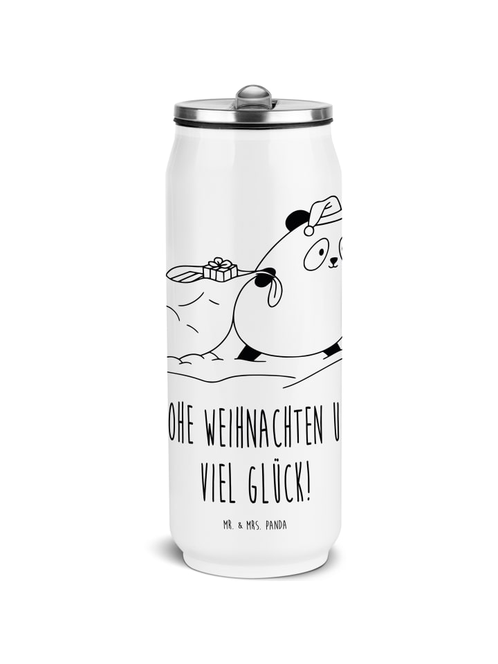 

Mr. & Mrs. Panda Рождественская бутылка для воды с изображением панды и надписью белого цвета
