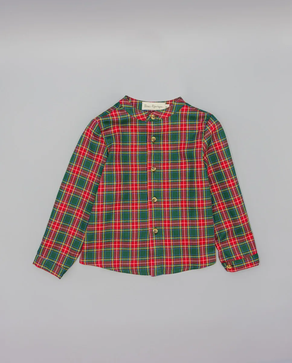 

Детская рубашка с воротником-стойкой Fina Ejerique, мультиколор