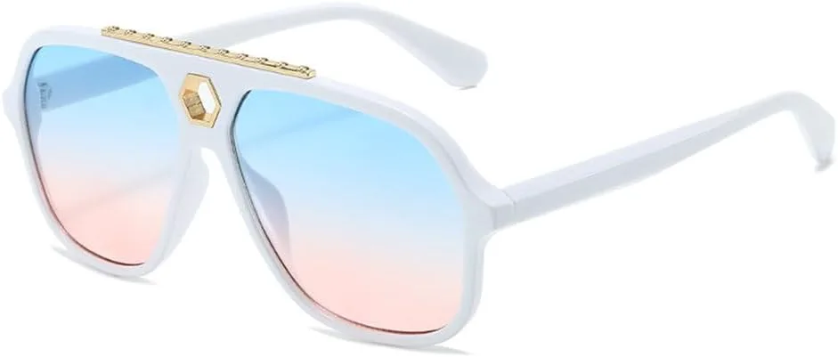 

Солнцезащитные очки для женщин, ретро, ​​мужские солнцезащитные очки, винтажная мода, женские солнцезащитные очки UV400, белые, один размер MTZJH, One Color