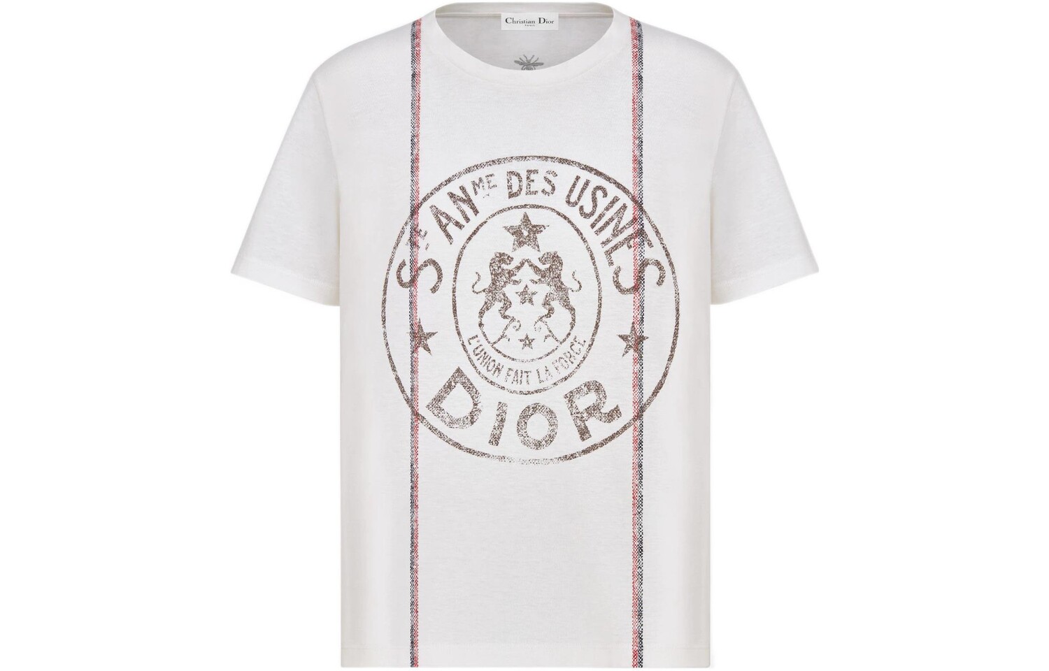 

Футболка женская Dior, белый / черный