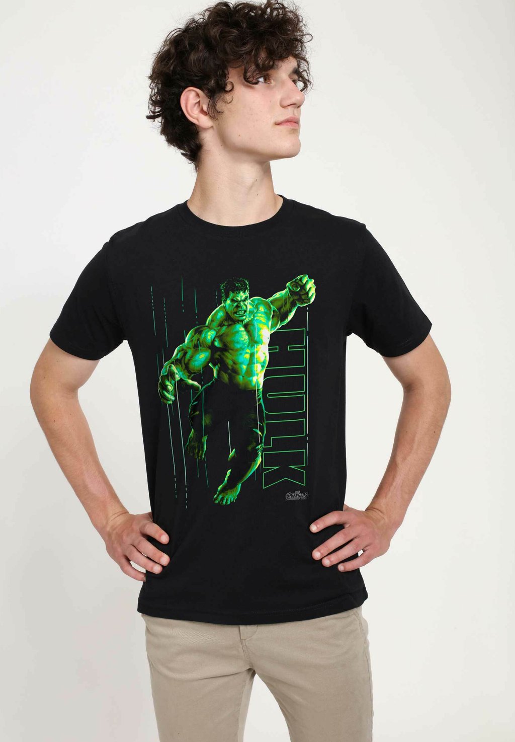 

Футболка с принтом MARVEL HULK GLOW UNISEX Marvel, черный