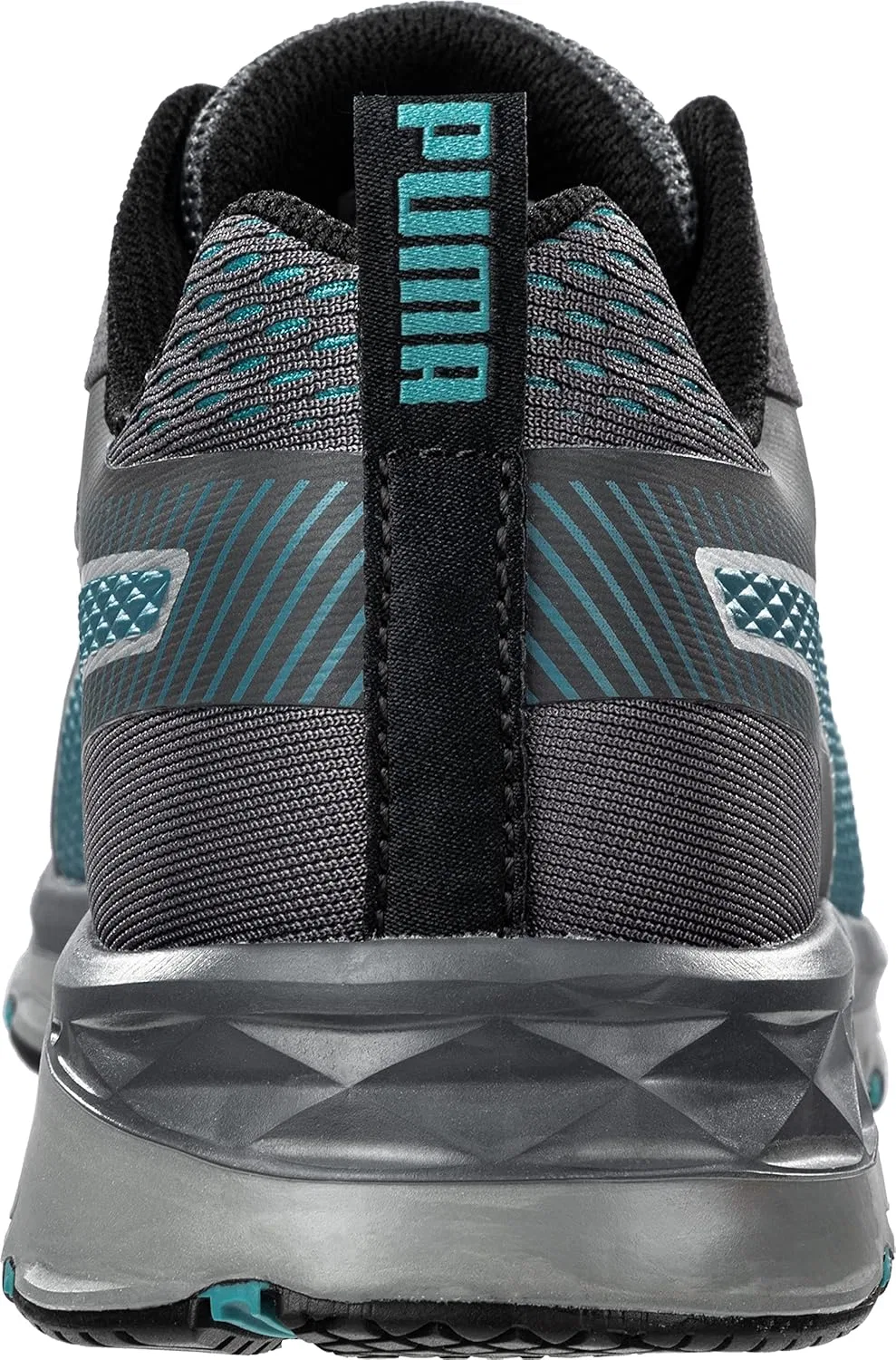 Рабочие ботинки PUMA Safety Fuse Knit WNS Low, модель S1P, защита от электростатического разряда, защита от проникновения, защита от металла, веганские, женские, Grey / Blue — фото 4