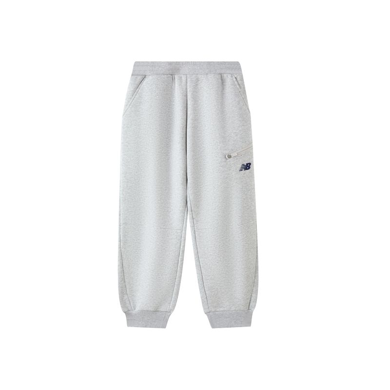 

Детские вязаные спортивные штаны New Balance, светло-серый
