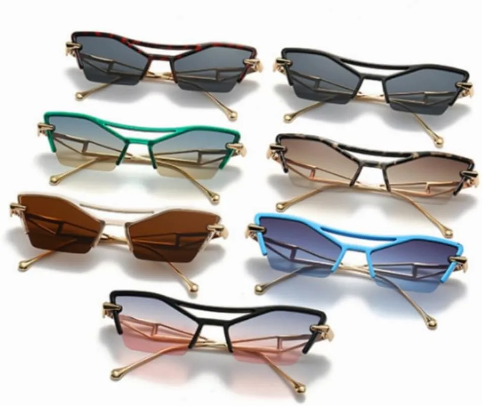 

Маленькие солнцезащитные очки «кошачий глаз» для женщин и мужчин, ретро-солнцезащитные очки для женщин с защитой от УФ-излучения UV400 MTZJH, Leopard Tea