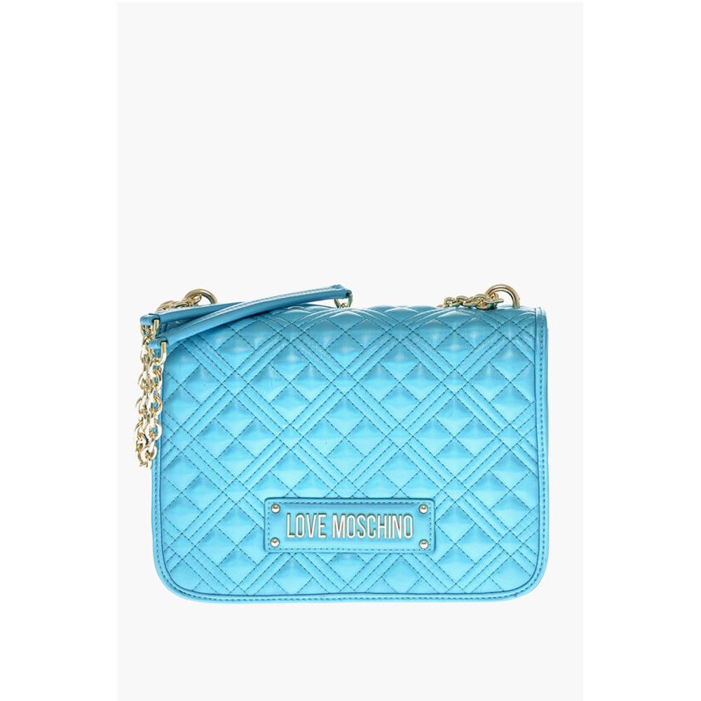 

Синяя полиэтиленовая сумка через плечо Moschino, Blue