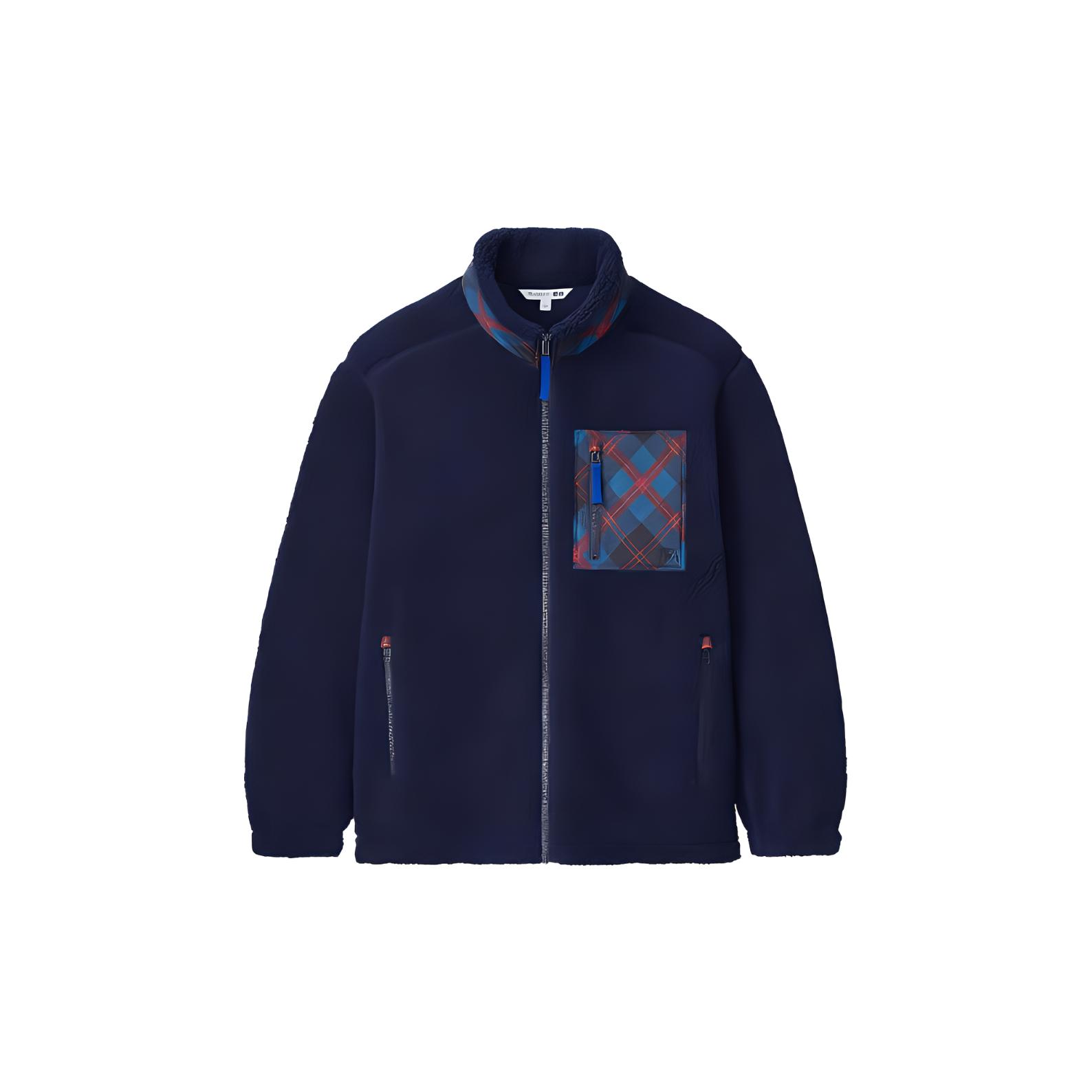 UNIQLO Куртка Jw Anderson Jw Anderson Co-Branded Series мужская синяя, Navy Blue — фото 3