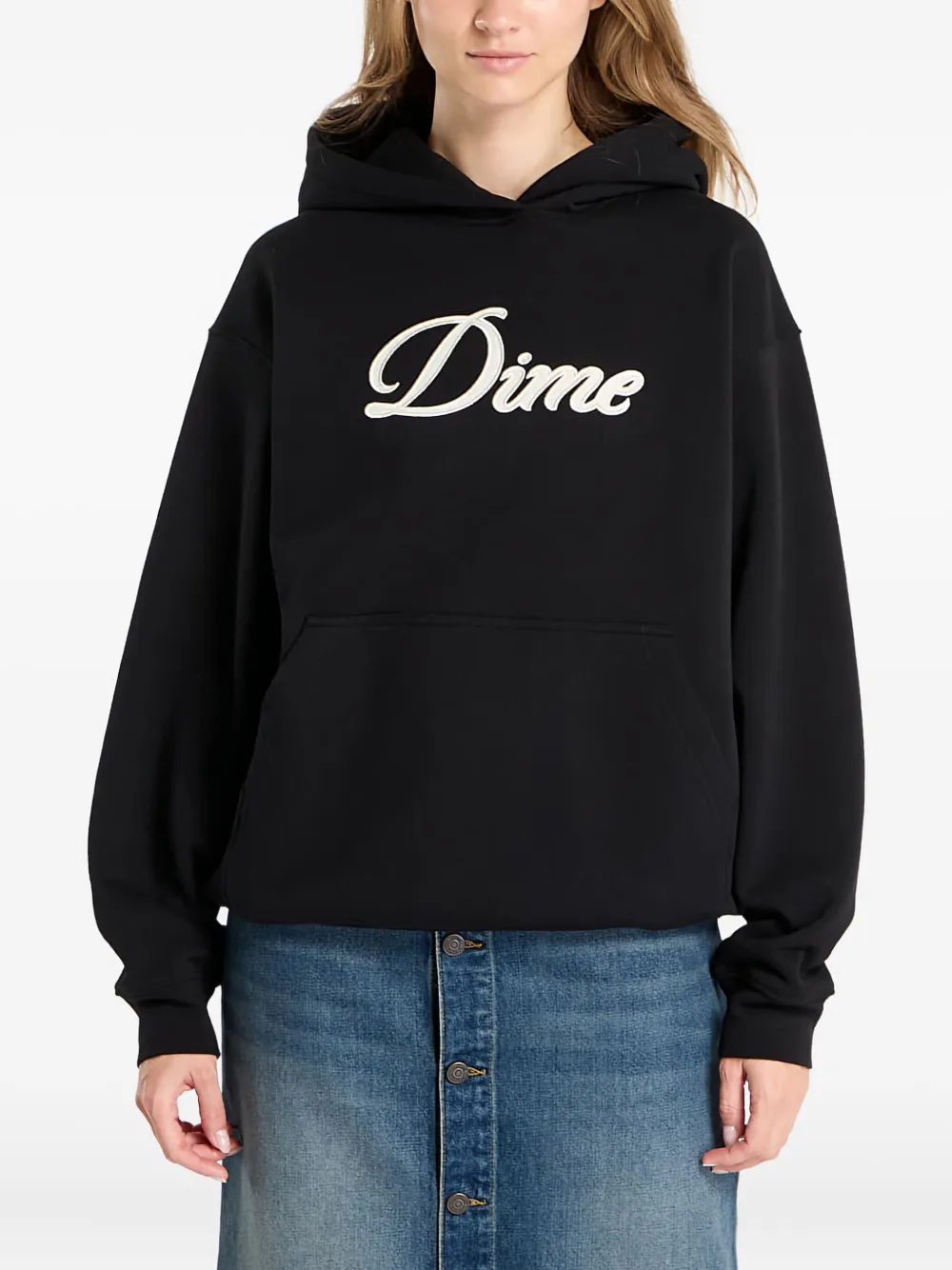 

Худи Cursive с логотипом dime, черный